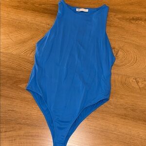 Zara Vibrant Blue Sleeveless Bodysuit